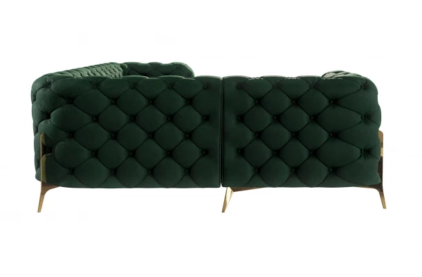 Narożnik czteroosobowy luksusowy pikowany Chesterfield TEO HIGH 1+E+2 - stylowe Narożnik czteroosobowy luksusowy pikowany Chesterfield TEO HIGH 1+E+2 - stylowe