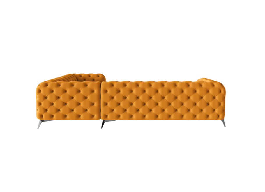 Narożnik pięcioosobowy luksusowy pikowany Chesterfield TEO HIGH 3+E+1 4