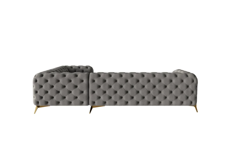 Narożnik pięcioosobowy luksusowy pikowany Chesterfield TEO HIGH 3+E+1 Narożnik pięcioosobowy luksusowy pikowany Chesterfield TEO HIGH 3+E+1