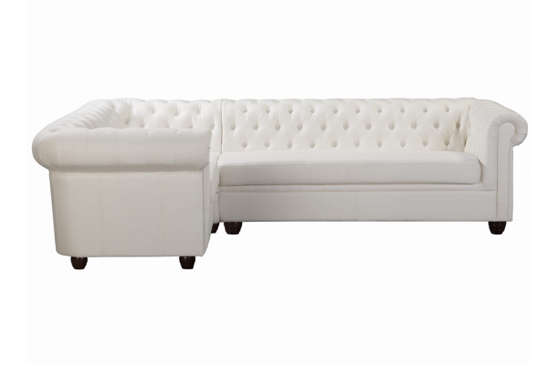 Narożnik pięcioosobowy pikowany Chesterfield SYDNEY 1+E+3
