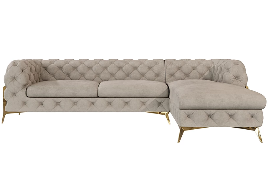 Narożnik pięcioosobowy pikowany glamour Chesterfield TEO HIGH 2,5+OT Narożnik pięcioosobowy pikowany glamour Chesterfield TEO HIGH 2,5+OT