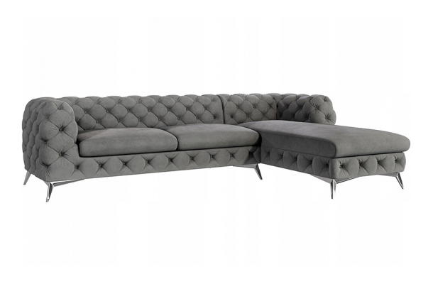 Narożnik czteroosobowy pikowany Chesterfield TEO 2+OT