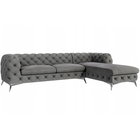 Narożnik czteroosobowy pikowany Chesterfield TEO 2+OT