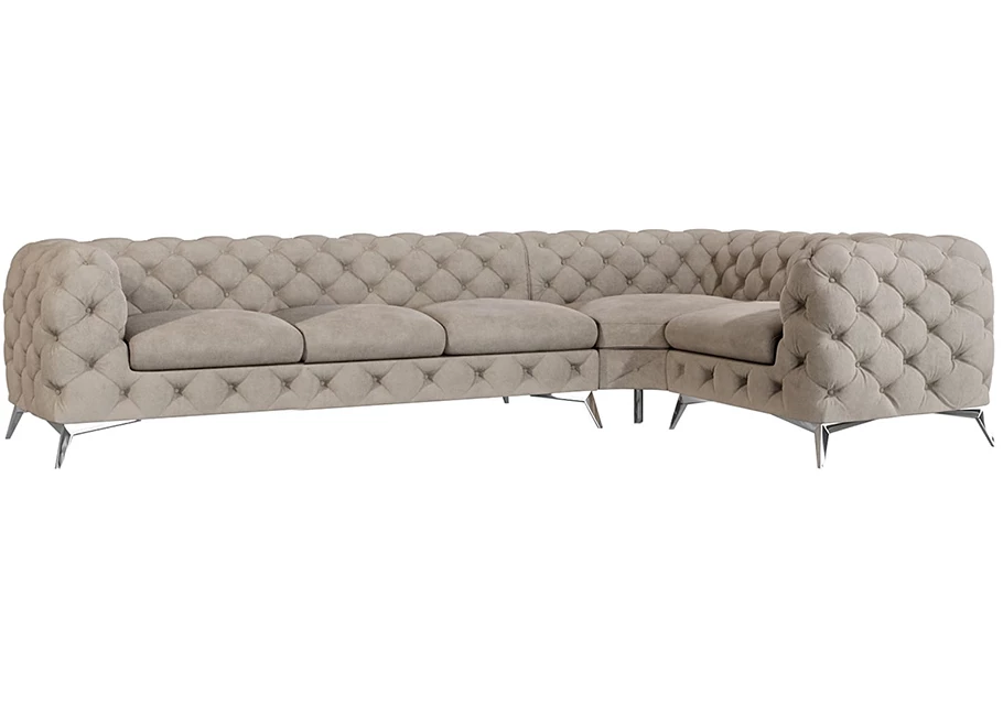 Narożnik pięcioosobowy luksusowy pikowany Chesterfield TEO 3+E+1 Narożnik pięcioosobowy luksusowy pikowany Chesterfield TEO 3+E+1