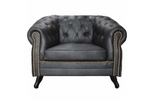 Fotel pikowany Chesterfield Gowel