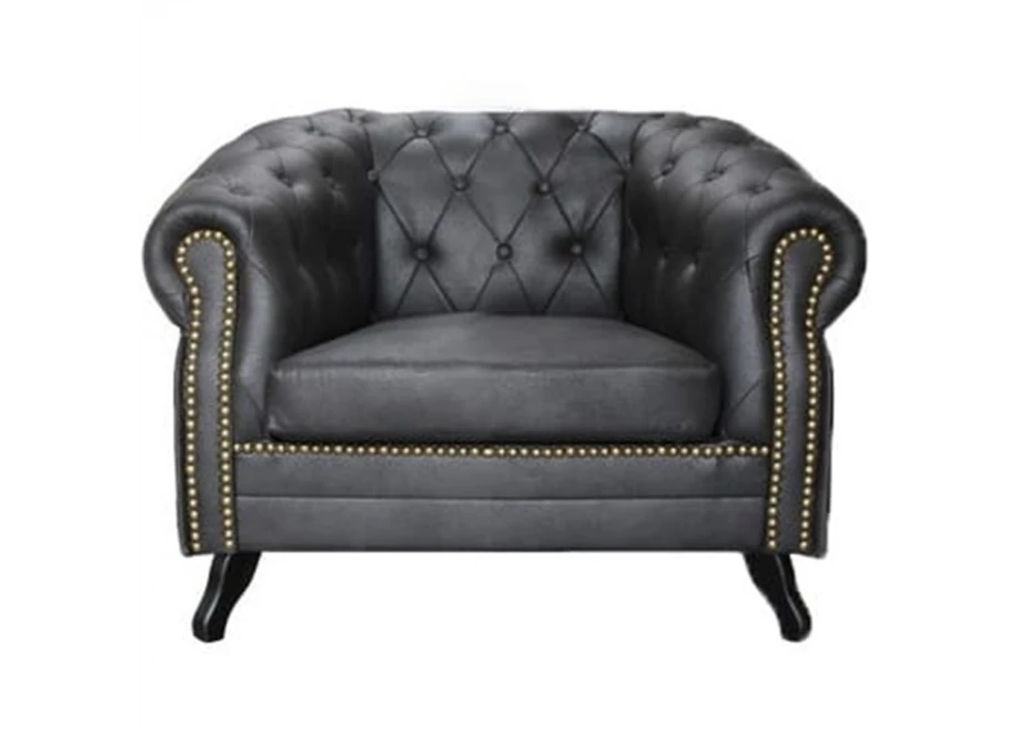 Fotel pikowany Chesterfield Gowel