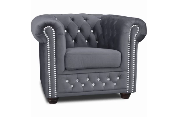 Fotel pikowany FELIX BLINK Chesterfield - wygodne