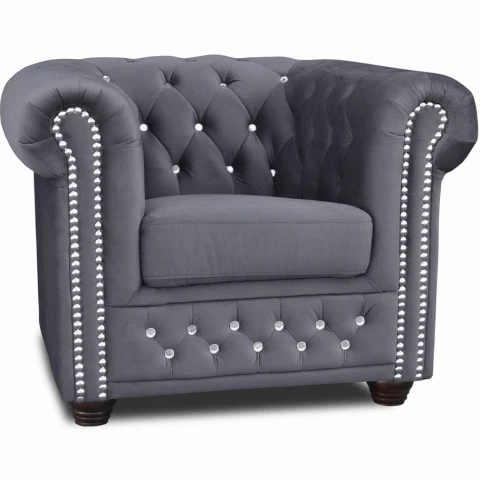Fotel pikowany FELIX BLINK Chesterfield