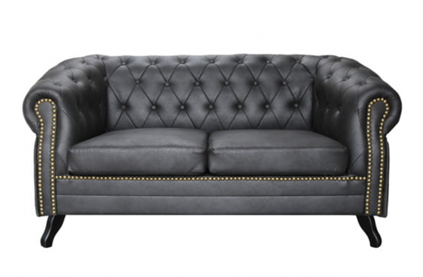 Sofa dwuosobowa pikowana Chesterfield GOWEL