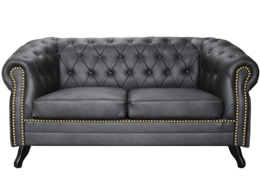 Sofa dwuosobowa pikowana Chesterfield GOWEL