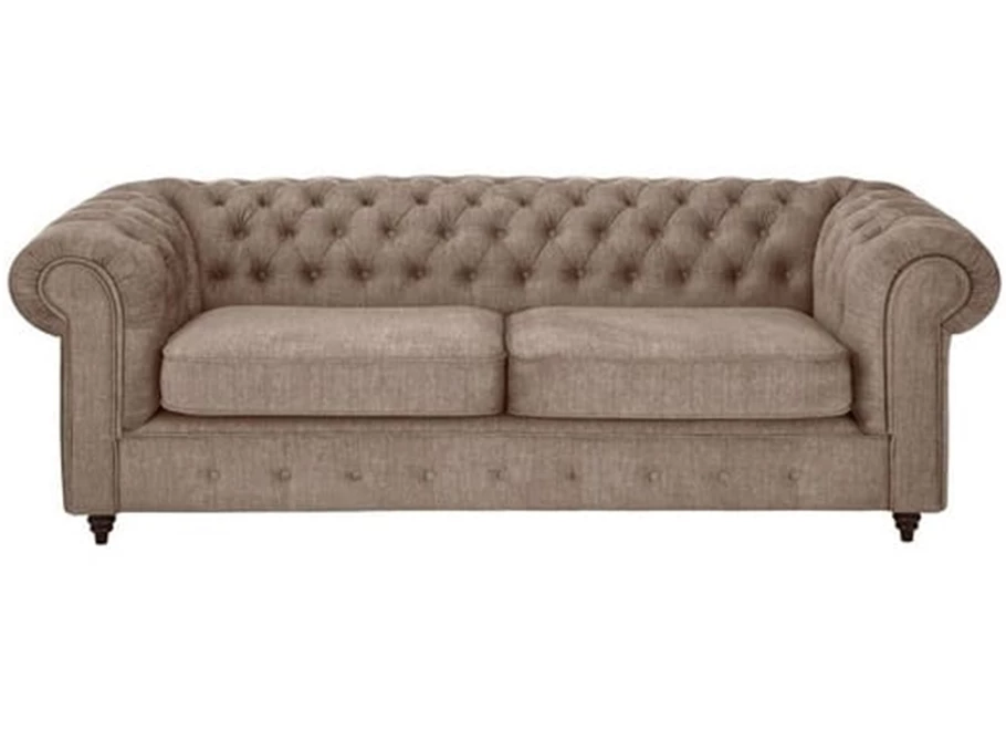 Sofa trzyosobowa pikowana Chesterfield VALENCIA