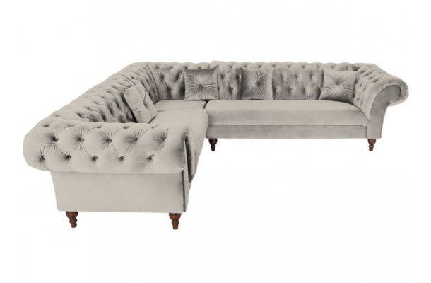 Narożnik sześcioosobowy pikowany Chesterfield PORTO