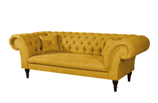 Sofa trzyosobowa pikowana Chesterfield PORTO