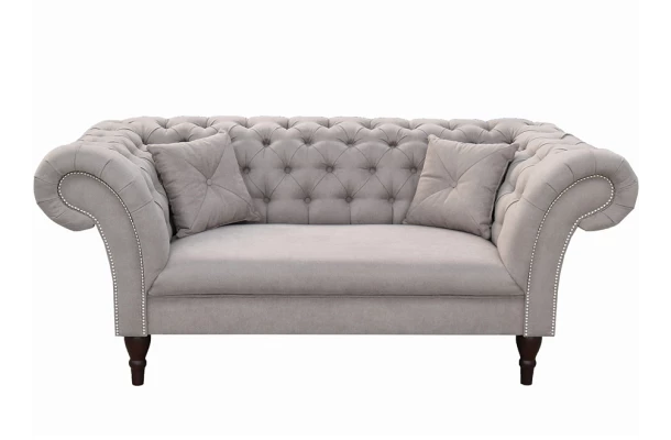 Sofa dwuosobowa pikowana chesterfield PORTO - dwuosobowe