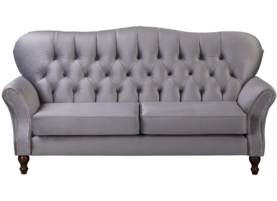 Sofa trzyosobowa pikowana glamour Chesterfield  BOGOTA