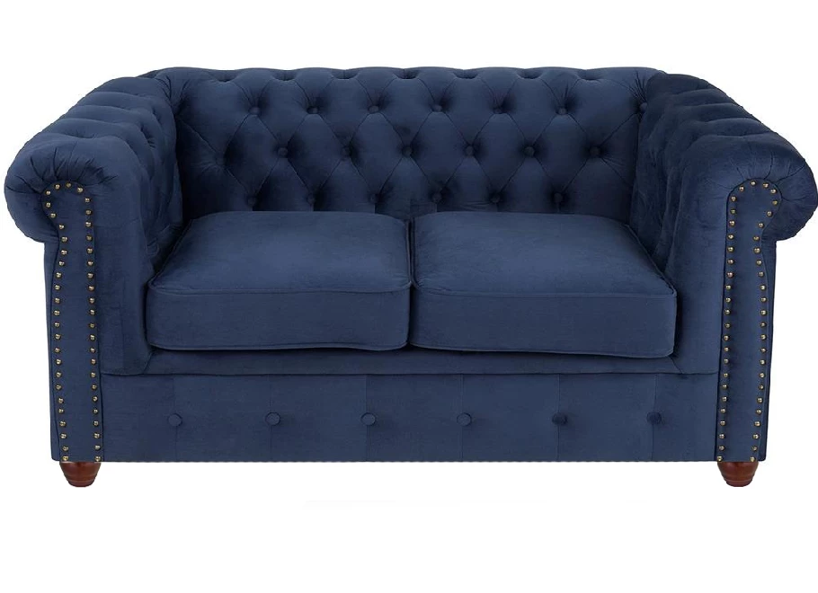 Sofa dwuosobowa pikowana Chesterfield VINCENT