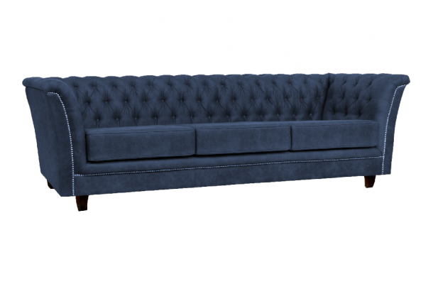 Sofa trzyosobowa pikowana Chesterfield HASSO