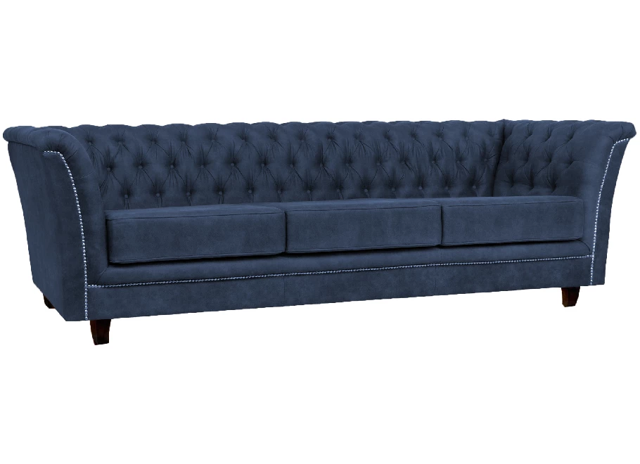 Sofa trzyosobowa pikowana Chesterfield HASSO