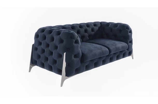 Sofa dwuosobowa pikowana glamour Chesterfield KALIFORNIA 2 - wypoczynkowe Sofa dwuosobowa pikowana glamour Chesterfield KALIFORNIA 2 - wypoczynkowe