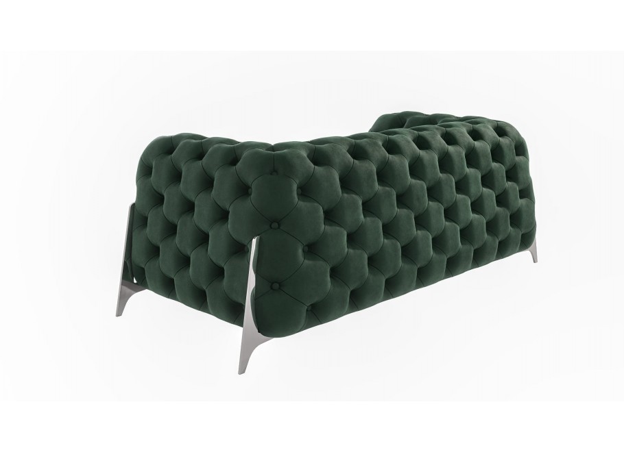 Sofa dwuosobowa pikowana glamour Chesterfield KALIFORNIA 2 7