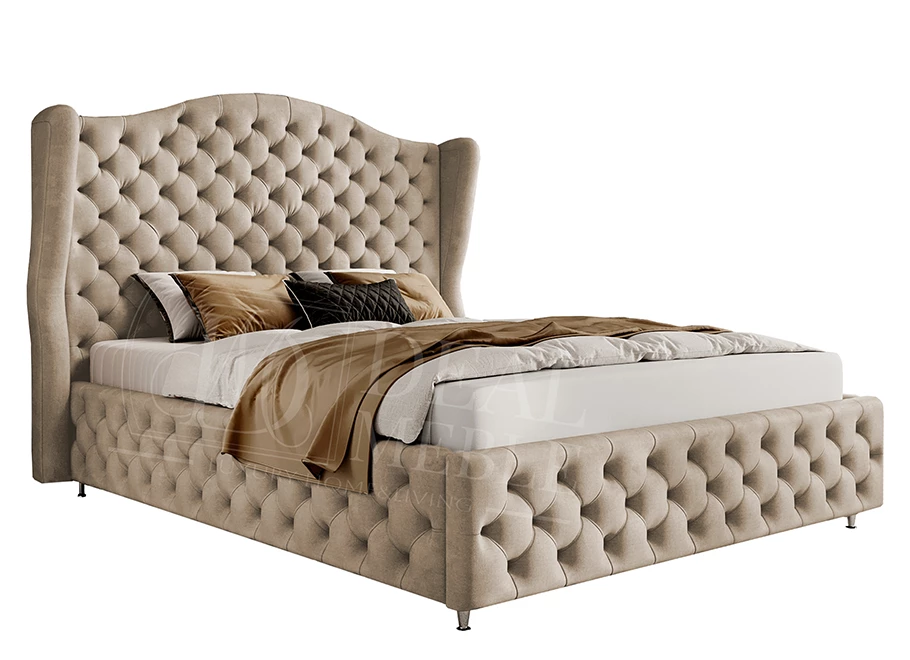 Łóżko tapicerowane glamour ROYAL