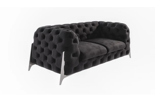 Sofa dwuosobowa pikowana glamour Chesterfield KALIFORNIA 2 - eleganckie Sofa dwuosobowa pikowana glamour Chesterfield KALIFORNIA 2 - eleganckie