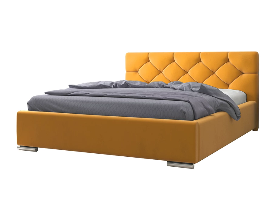 Łóżko tapicerowane glamour SLIM