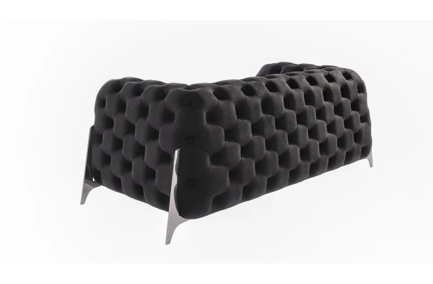 Sofa dwuosobowa pikowana glamour Chesterfield KALIFORNIA 2 - designerskie Sofa dwuosobowa pikowana glamour Chesterfield KALIFORNIA 2 - designerskie