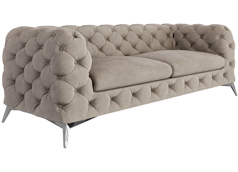 Sofa trzyosobowa  pikowana glamour Chesterfield TEO 2,5