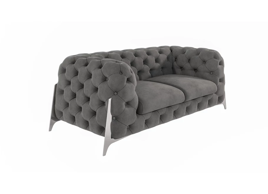 Sofa dwuosobowa pikowana glamour Chesterfield KALIFORNIA 2 Sofa dwuosobowa pikowana glamour Chesterfield KALIFORNIA 2