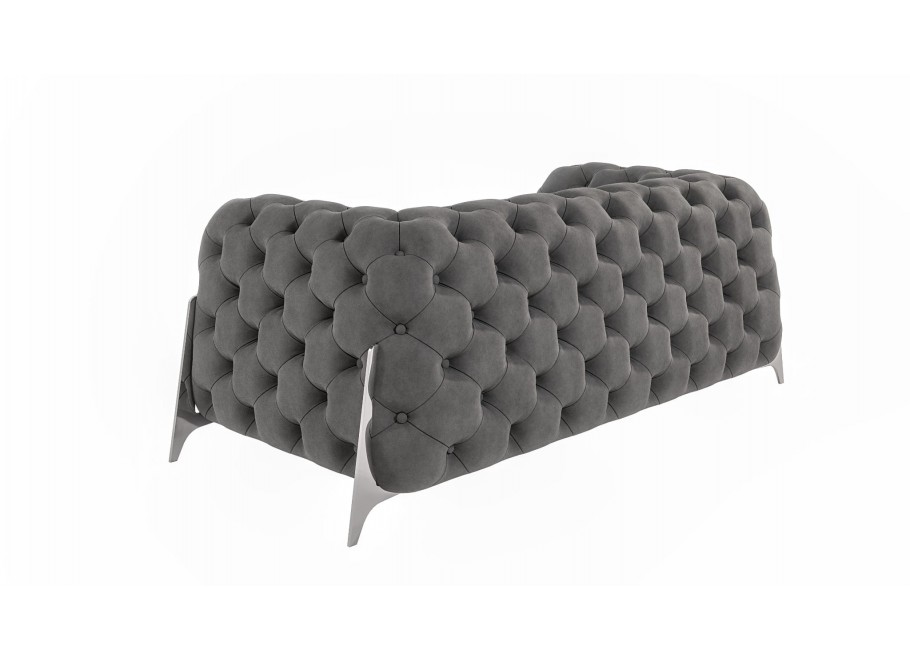 Sofa dwuosobowa pikowana glamour Chesterfield KALIFORNIA 2 10
