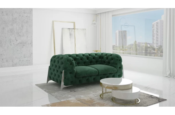 Sofa dwuosobowa pikowana glamour Chesterfield KALIFORNIA 2 - design i funkcjonalnosc w parze Sofa dwuosobowa pikowana glamour Chesterfield KALIFORNIA 2 - design i funkcjonalnosc w parze
