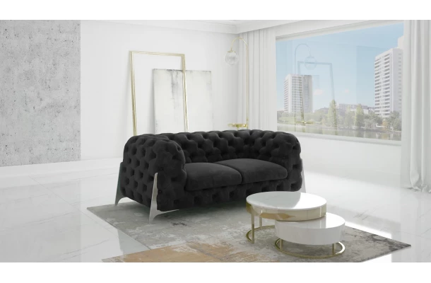 Sofa dwuosobowa pikowana glamour Chesterfield KALIFORNIA 2 - design i funkcjonalnosc w parze Sofa dwuosobowa pikowana glamour Chesterfield KALIFORNIA 2 - design i funkcjonalnosc w parze