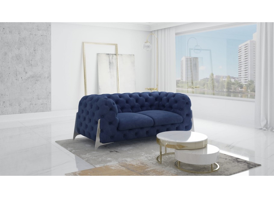 Sofa dwuosobowa pikowana glamour Chesterfield KALIFORNIA 2 17