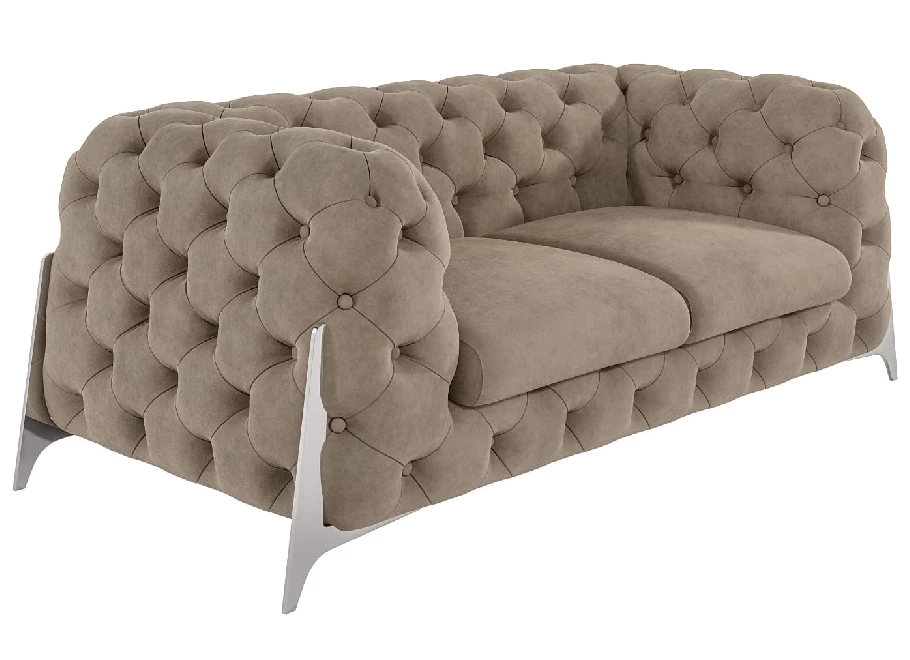 Sofa dwuosobowa pikowana glamour Chesterfield KALIFORNIA 2 Sofa dwuosobowa pikowana glamour Chesterfield KALIFORNIA 2