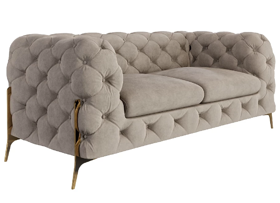 Sofa dwuosobowa pikowana glamour Chesterfield TEO HIGH 2 Sofa dwuosobowa pikowana glamour Chesterfield TEO HIGH 2