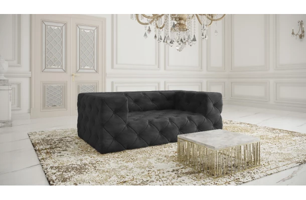 Sofa dwuosobowa pikowana premium Chesterfield BENTLEY - design i funkcjonalnosc w parze
