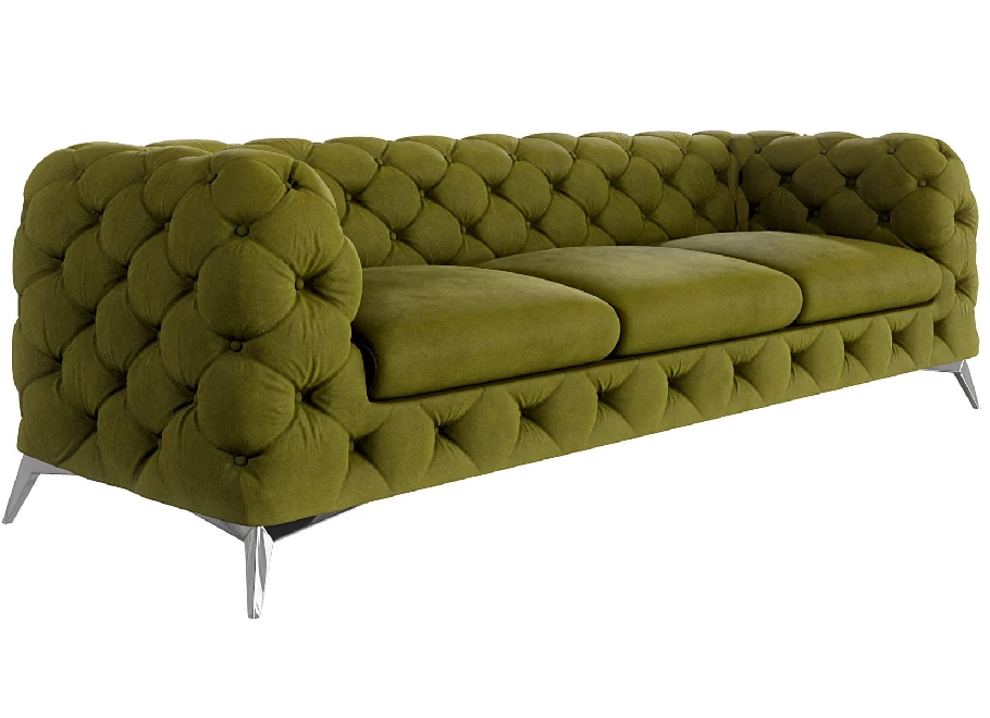 Sofa trzyosobowa pikowana glamour Chesterfield TEO 3 Sofa trzyosobowa pikowana glamour Chesterfield TEO 3