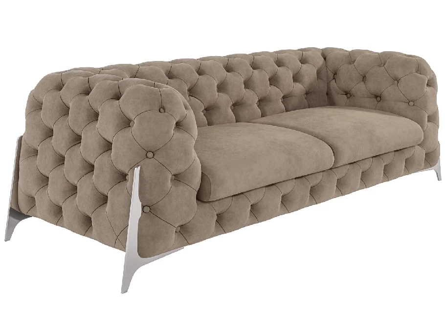Sofa trzyosobowa pikowana glamour Chesterfield KALIFORNIA 3