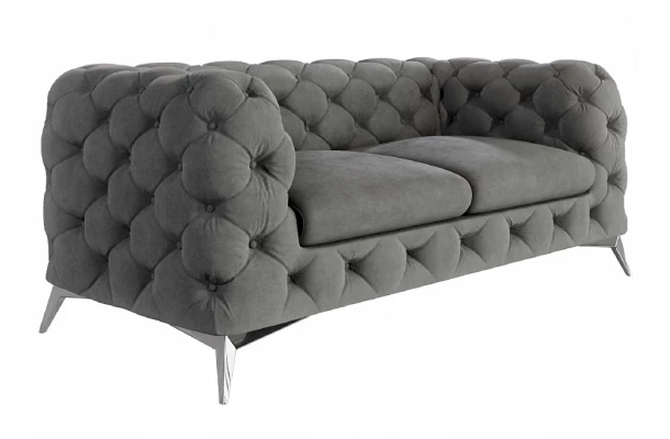 Sofa dwuosobowa pikowana glamour Chesterfield TEO 2 - meble Sofa dwuosobowa pikowana glamour Chesterfield TEO 2 - meble