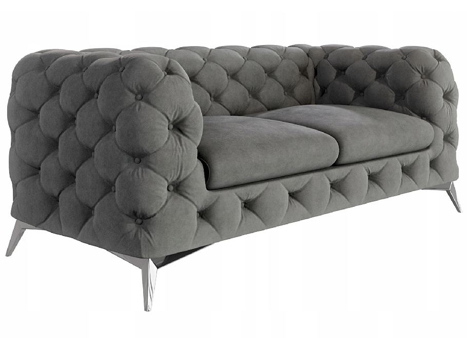 Sofa dwuosobowa pikowana glamour Chesterfield TEO 2 3