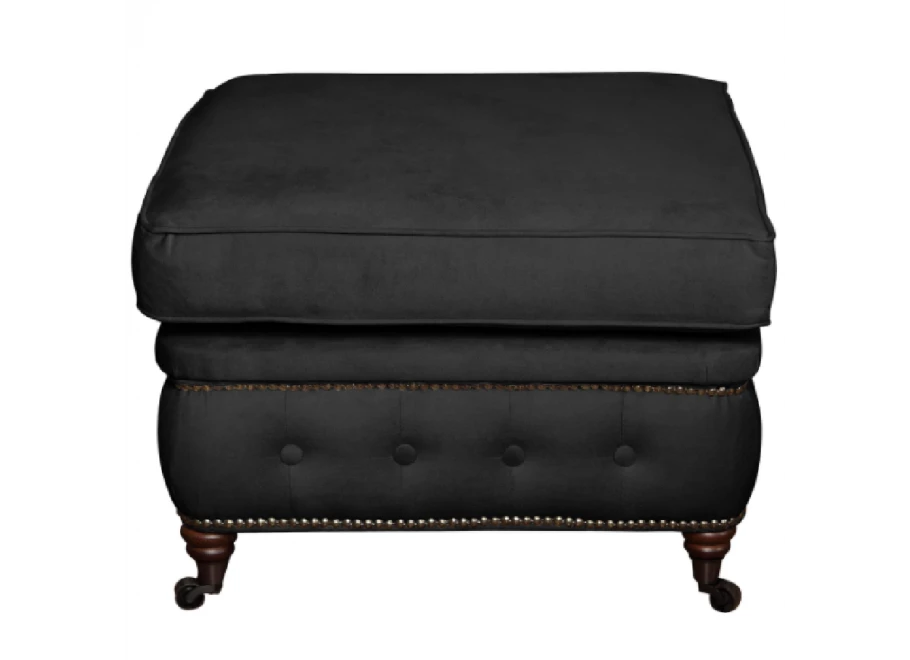 Puf pikowany glamour 75x70 VINCENT