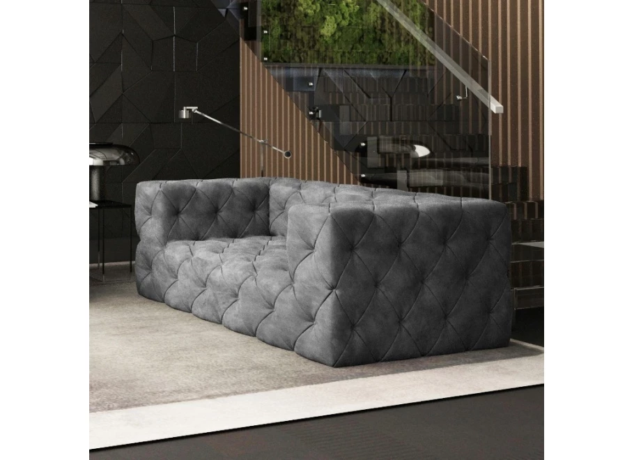 Sofa dwuosobowa pikowana premium Chesterfield BENTLEY