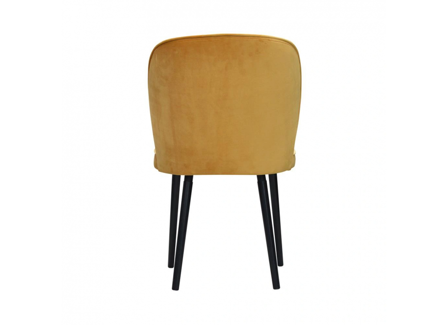 Krzesło tapicerowane czarne SELO 4