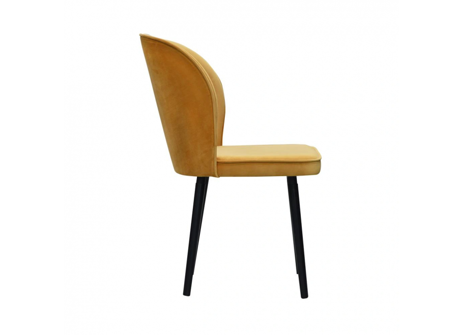 Krzesło tapicerowane czarne SELO 2