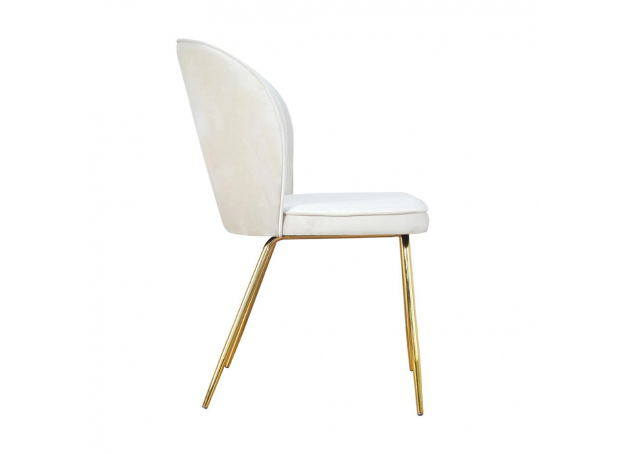 Krzesło tapicerowane złota SELO 4