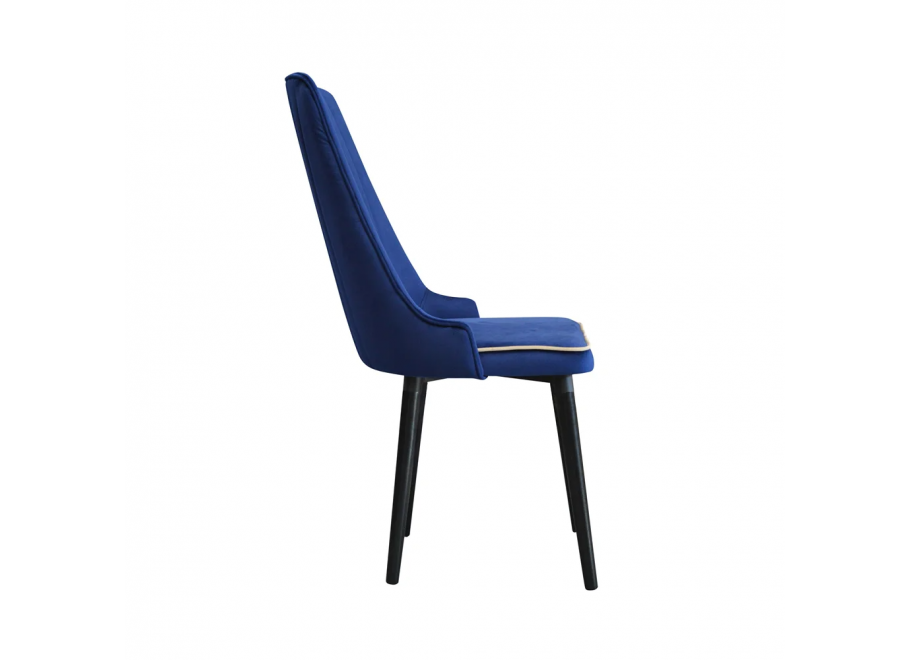 Krzesło tapicerowane czarne LORD 4