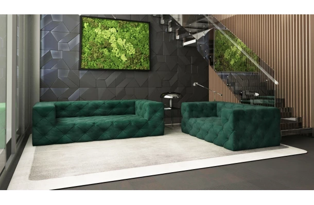 Sofa dwuosobowa pikowana premium Chesterfield BENTLEY - design i funkcjonalnosc w parze