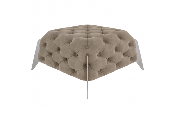 Puf pikowany Chesterfield 80x80 KALIFORNIA