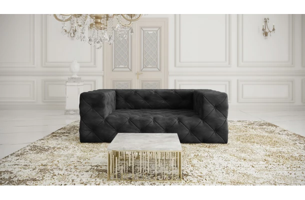Sofa dwuosobowa pikowana premium Chesterfield BENTLEY - design i funkcjonalnosc w parze
